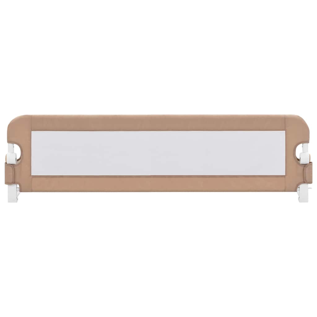 Barrière de lit enfant Taupe 150x42 cm Polyester