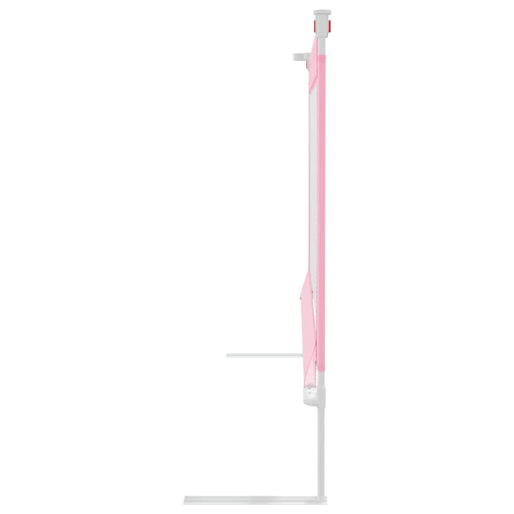 Barrière de sécurité de lit d'enfant Rose 160x25 cm Tissu