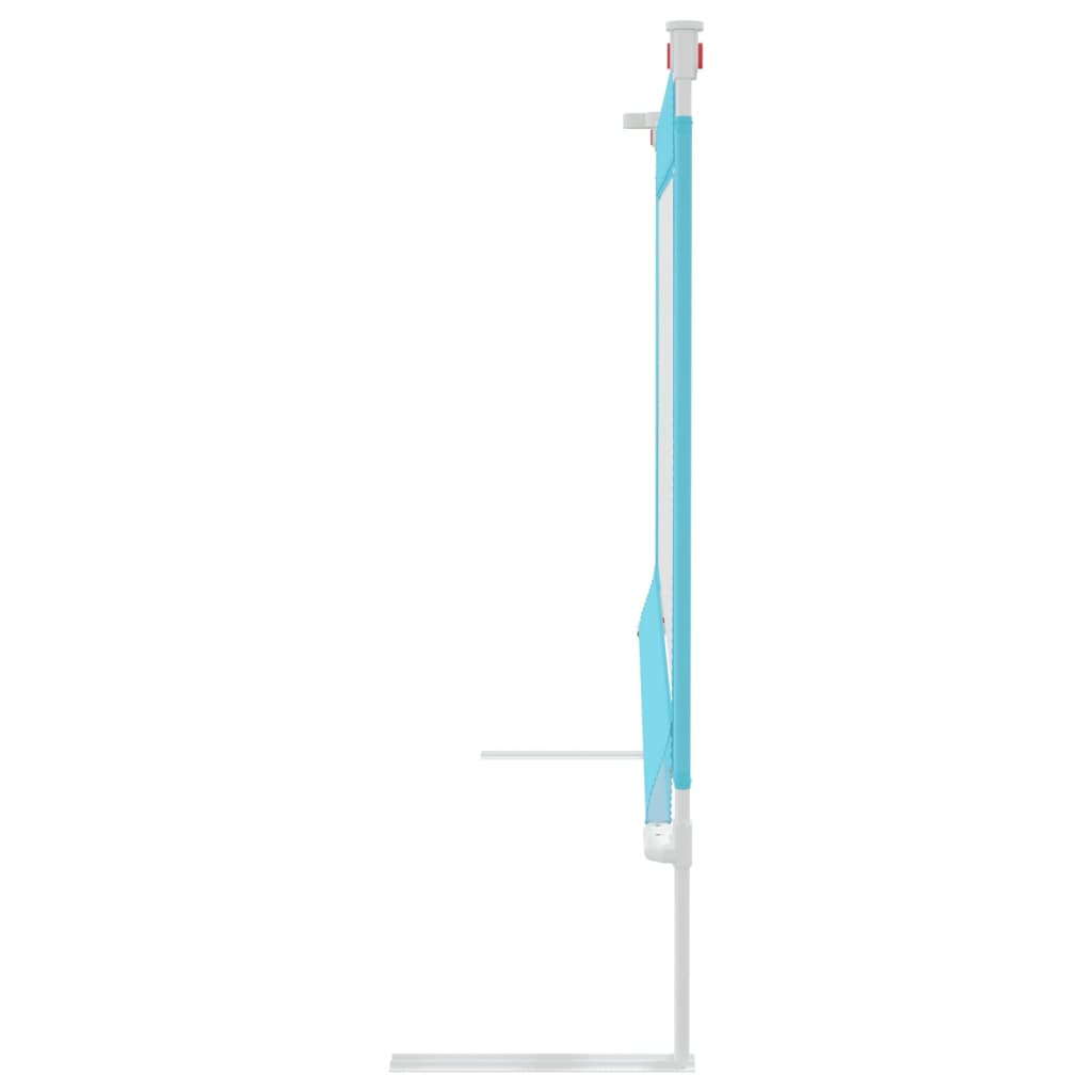 Barrière de sécurité de lit d'enfant Bleu 120x25 cm Tissu