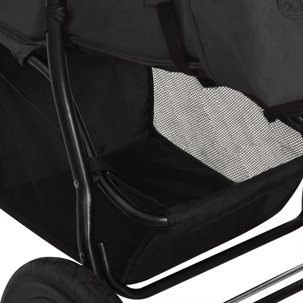 Poussette pour bébé Anthracite Acier
