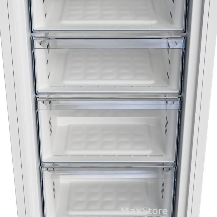 CongÈlateur armoire - BEKO - B1RFNE274W - Classe E - 220 L - 151,5 x 59,7 x 70,9 cm - Blanc