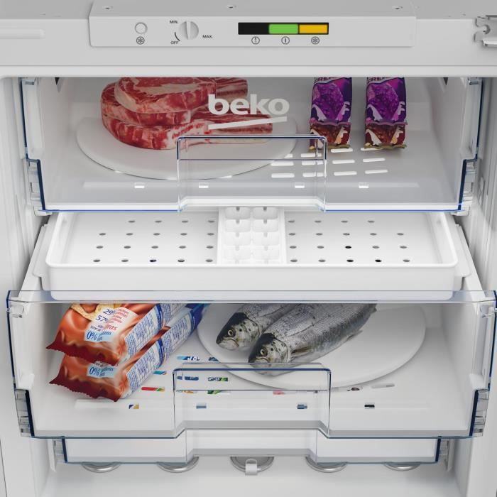 CongÈlateur IntÈgrable armoire BEKO BU1204N - 3 tiroirs - Porte rÈversible