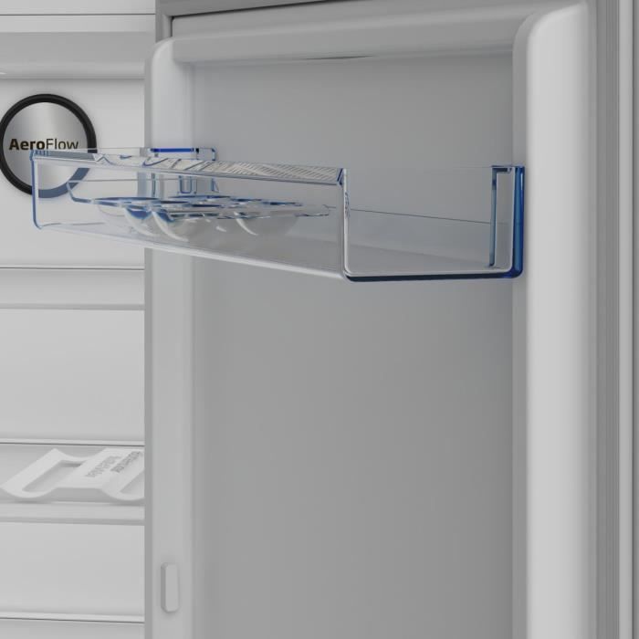 RÈfrigÈrateur monoporte tout utile - BEKO - B1RMLNE444W - Froid ventilÈ - Classe E - 365 L - 186,5 x 59,7 x 70,9 cm - Blanc