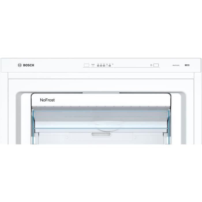 BOSCH GSN58VWEV - CongÈlateur armoire - 365L - Froid ventilÈ - L 70 x H 191 cm - Blanc