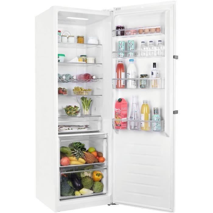 BRANDT BFL862YNW - RÈfrigÈrateur 1 porte - 355 L - Froid ventilÈ - L59,5 x H185 cm - Blanc