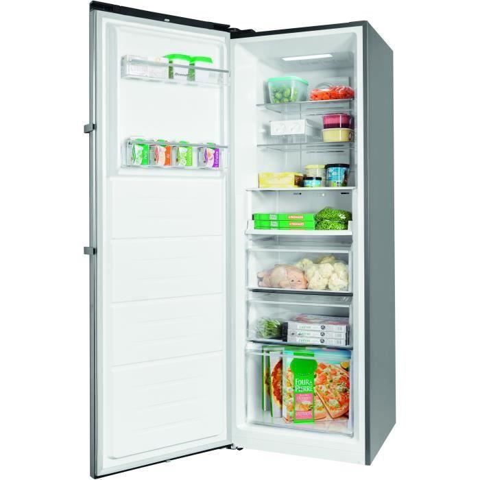 BRANDT BFU862YNX - CongÈlateur Armoire - 262L - No Frost - L 59,5 x H 185 cm - Inox