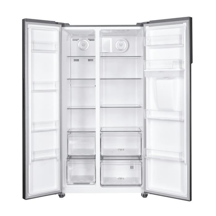 RÈfrigÈrateur AmÈricain - CANDY - CHSBSO-6174XWD - Classe E - 529 L - 39 dB - Inox