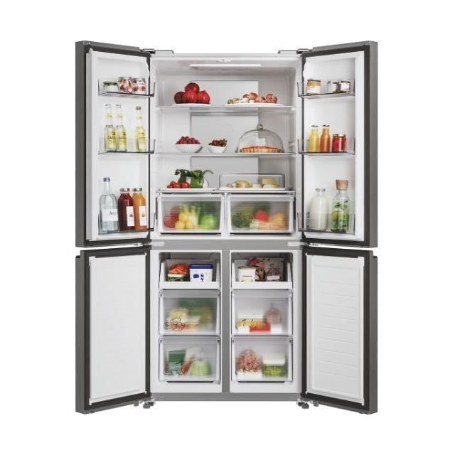 RÈfrigÈrateur multi-portes CANDY CFQQ5T817EPS - 400L - No Frost - Classe E - Silver