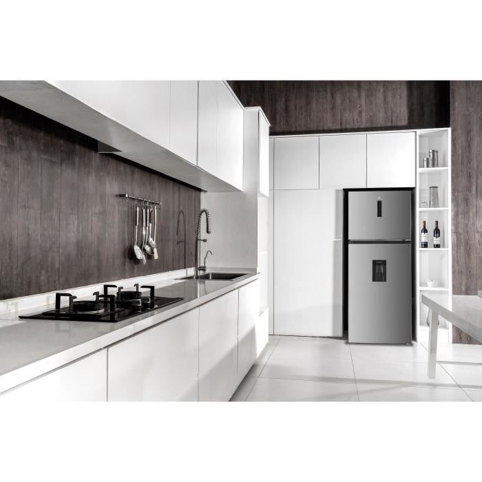 RÈfrigÈrateur congÈlateur haut - CONTINENTAL EDISON - 413L - Total No Frost - inox - L70 cm x H 178 cm