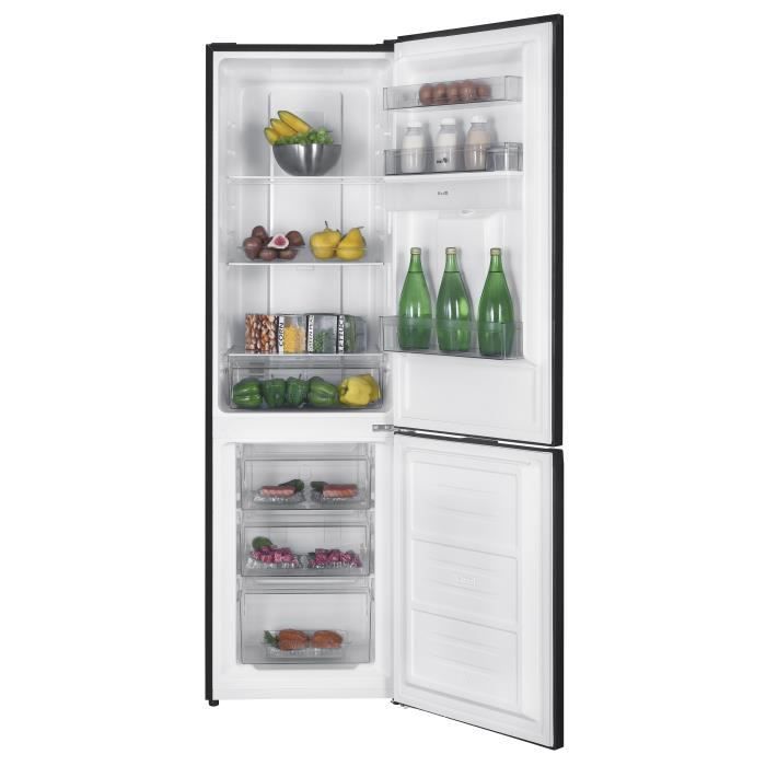 RÈfrigÈrateur congÈlateur bas CONTINENTAL EDISON - 251L -Total No Frost - Noir - L 55 cm x H 180 cm