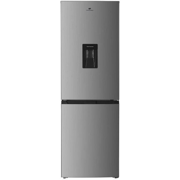 RÈfrigÈrateur congÈlateur bas CONTINENTAL EDISON - 251L -Total No Frost - Inox - L 55 cm x H 180 cm