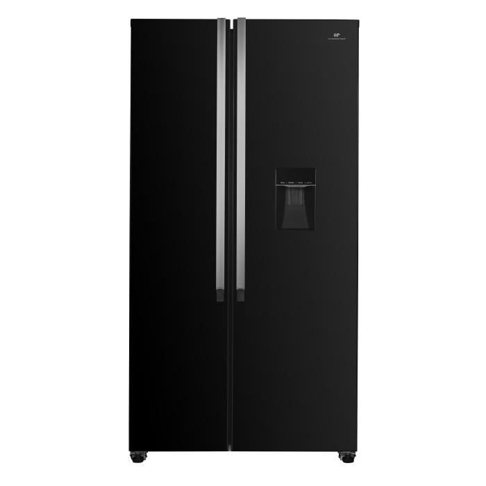 RÈfrigÈrateur amÈricain CONTINENTAL EDISON - CERA532NFB - Total No Frost- 529L - L90 cm xH177 cm - Moteur inverter -Noir