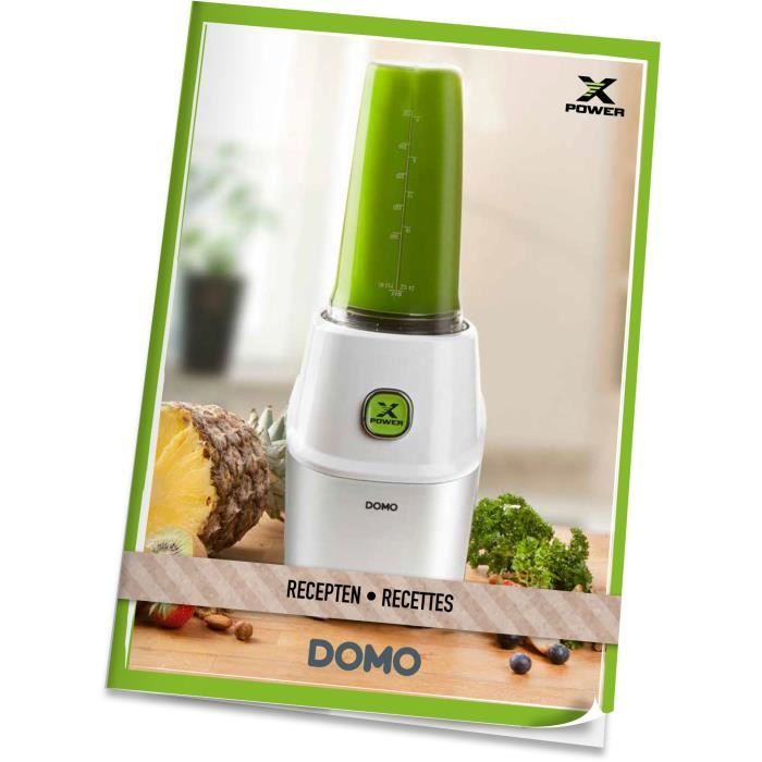 Xpower Blender - DOMO - DO700BL - 1000 W - 3 bouteilles - 10 pieces - Gris