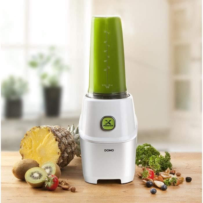 Xpower Blender - DOMO - DO700BL - 1000 W - 3 bouteilles - 10 pieces - Gris