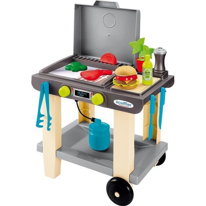 La Plancha + 12 Accessoires inclus, Jeu d'imitation, Outillage de jardin pour enfants, Jouets Ecoiffier 4669, Des 18 mois, FabriquÈ