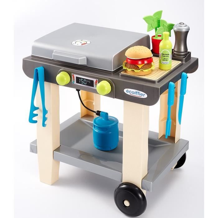 La Plancha + 12 Accessoires inclus, Jeu d'imitation, Outillage de jardin pour enfants, Jouets Ecoiffier 4669, Des 18 mois, FabriquÈ