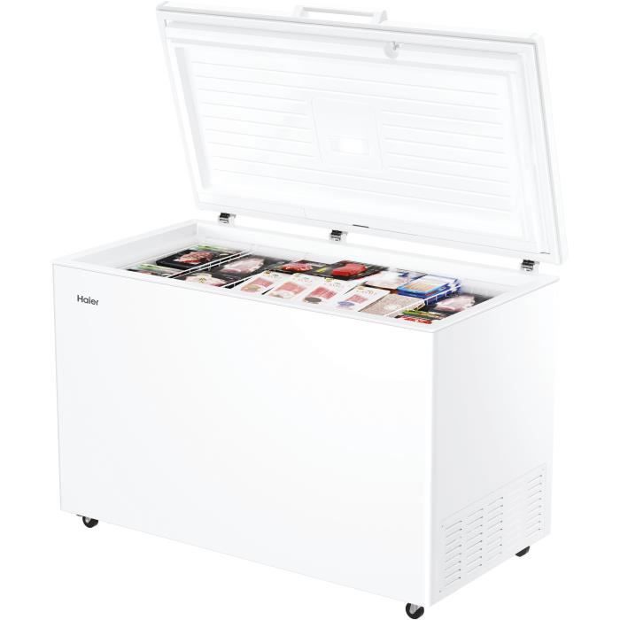 CongÈlateur coffre - HAIER - HCE420E - Classe E - 89,5 x 132,x 75cm - 418 L - Blanc