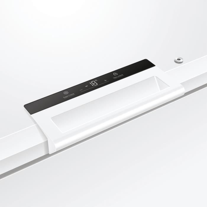CongÈlateur coffre - HAIER - HCE420E - Classe E - 89,5 x 132,x 75cm - 418 L - Blanc