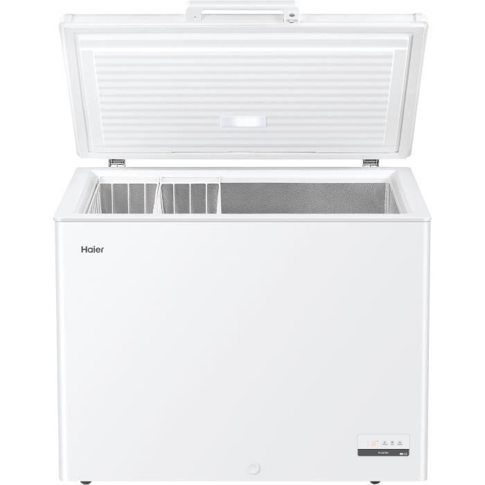 CongÈlateur coffre - HAIER - Series 5 HCE301E - Classe E - 300 L - 89,5 x 111 x 62 cm - Blanc