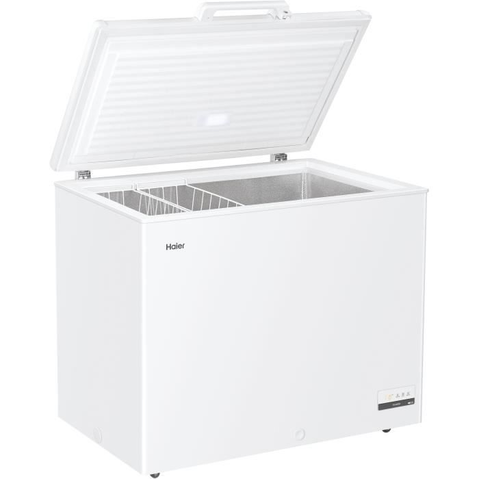 CongÈlateur coffre - HAIER - Series 5 HCE301E - Classe E - 300 L - 89,5 x 111 x 62 cm - Blanc