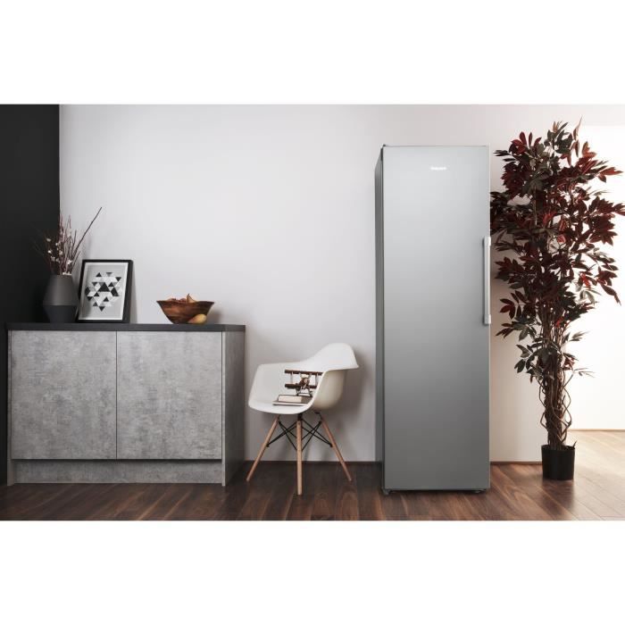 CongÈlateur armoire - HOTPOINT UH8F2CXFR - 4 paniers/tiroirs - 263L - Classe E - L 59,5 cm x H 187,5 cm - inox