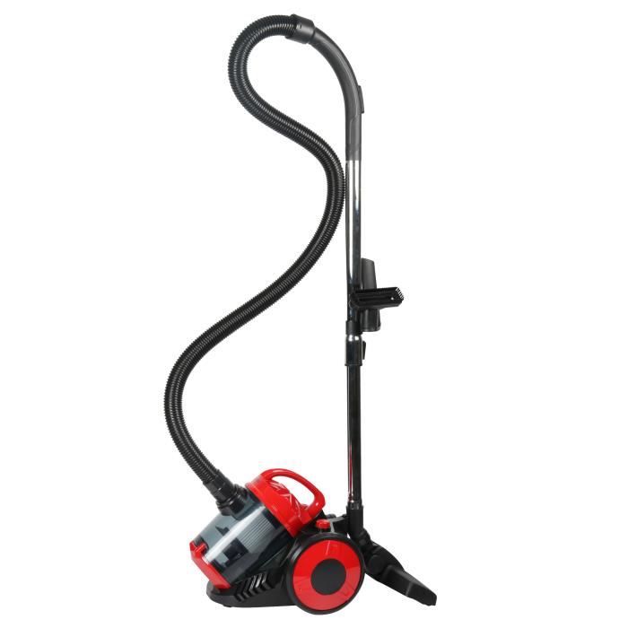 OCEANIC VC10RBAX2 Aspirateur traÓneau sans sac - 700W - 80dB - A - Rouge