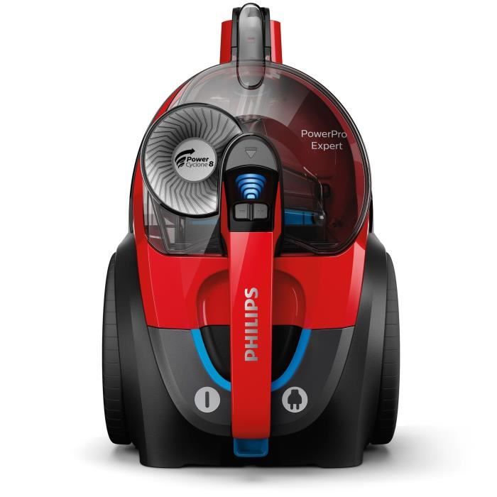 PHILIPS FC9729/09 Aspirateur traÓneau sans sac PowerPro Expert - 900W - Brosse TriActive - Filtre Allergy
