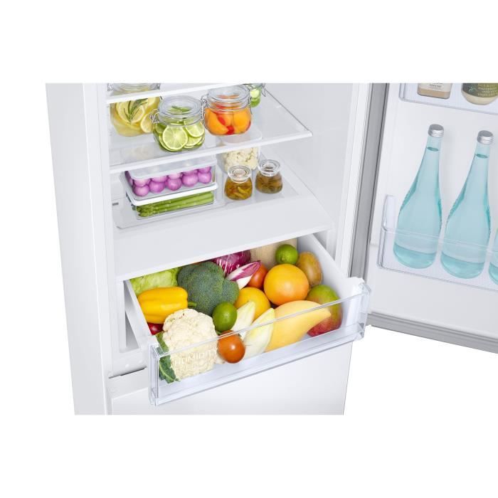 RÈfrigÈrateur congÈlateur - SAMSUNG - RB33B610EWW - 344L - 185cm - E - No Frost - PoignÈes int cÙtÈ - Blanc