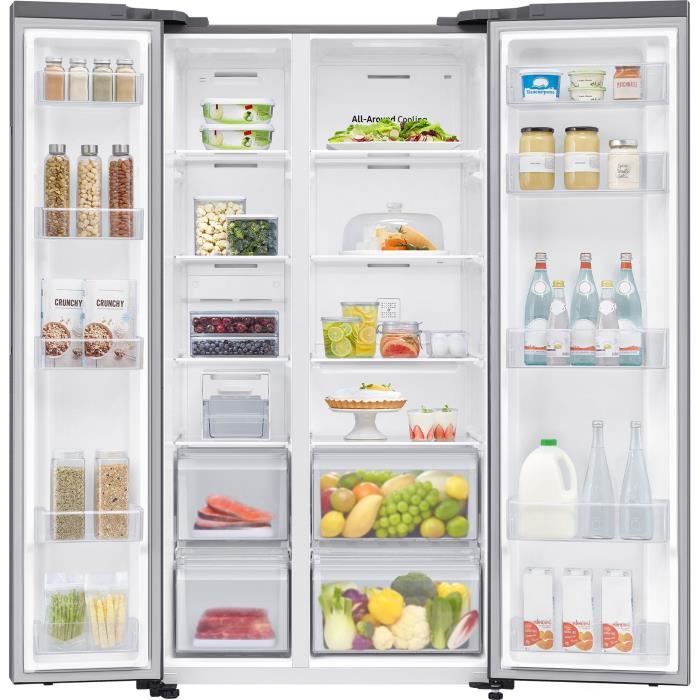 RÈfrigÈrateur SAMSUNG RS62DG5003S9 2 portes 650L Classe E Silver Mat