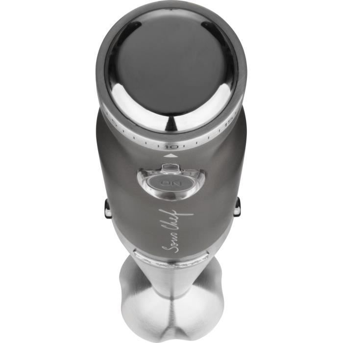 Mixeur plongeant 4 en 1 - SENCOR - SHB 5608BK-EUE3 - 1200 W - Technologie TITANIUM QuadBlade - Noir
