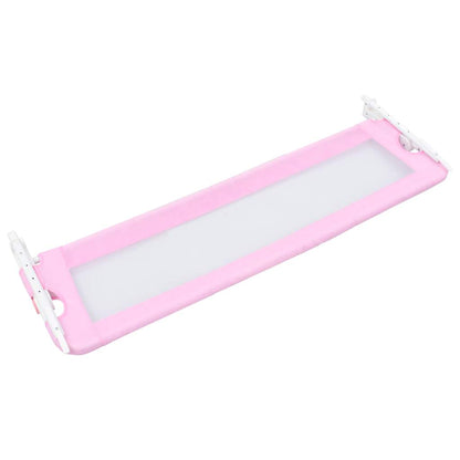 Barrière de sécurité de lit d'enfant Rose 120x42 cm Polyester