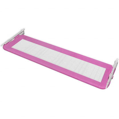 Barrière de lit de sécurité pour tout-petits 2pcs Rose 150x42cm