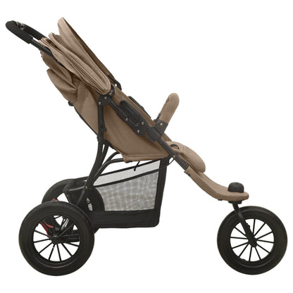 Poussette pour bébé Taupe Acier