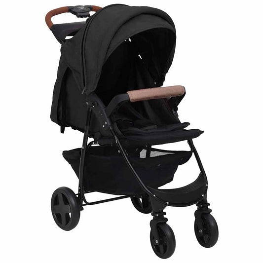 Poussette pour bébé 2-en-1 Anthracite Acier