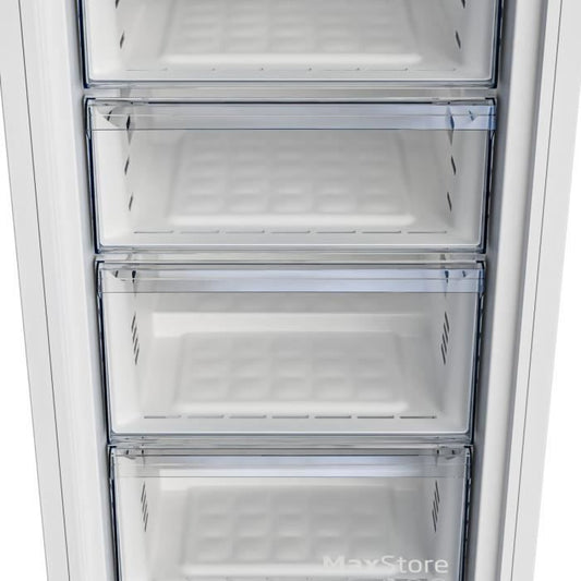 CongÈlateur armoire - BEKO - B1RFNE274W - Classe E - 220 L - 151,5 x 59,7 x 70,9 cm - Blanc