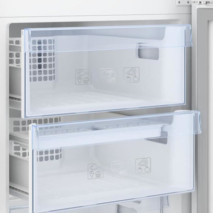 RÈfrigÈrateur congÈlateur bas BEKO CRCSA366K40DXBN - 343 L (223+120) - mÈtal brossÈ