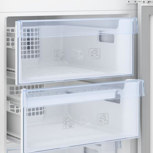 RÈfrigÈrateur congÈlateur bas BEKO CRCSA366K40DXBN - 343 L (223+120) - mÈtal brossÈ