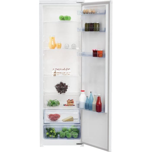 RÈfrigÈrateur monoporte intÈgrable BEKO BSSA315K4SN - 309L - Blanc