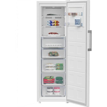 CongÈlateur armoire - BEKO - B1RFNE314W - Froid ventilÈ - Classe E - 286 L - 186,5 x 59,7 x 70,9 cm - Blanc