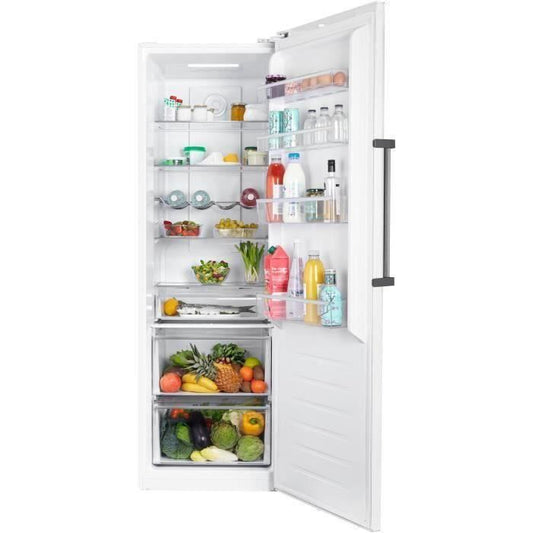 BRANDT BFL862YNW - RÈfrigÈrateur 1 porte - 355 L - Froid ventilÈ - L59,5 x H185 cm - Blanc