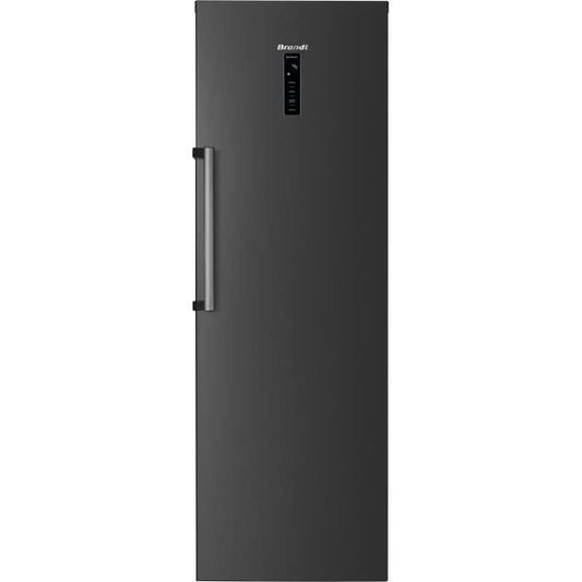 BRANDT BFL862YNA - RÈfrigÈrateur 1 Porte - 355 L - Froid ventilÈ - L59,5 x P185 cm - Graphite