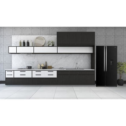 RÈfrigÈrateur amÈricain Continental Edison - CERA532NBD - 2 portes - 529L - L90 cm xH177 cm - Classe D - Noir
