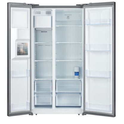 RÈfrigÈrateur amÈricain 556L - Total No Frost - distributeur d'eau et de glaÁons - Classe E -moteur inverter  - inox