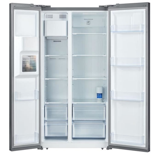 RÈfrigÈrateur amÈricain 556L - Total No Frost - distributeur d'eau et de glaÁons - Classe E -moteur inverter  - inox