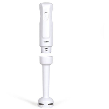 Mixeur plongeant - LIVOO - 300 W - 2 lames en acier inoxydable - 1 vitesse - 19 000 tours / min - Blanc