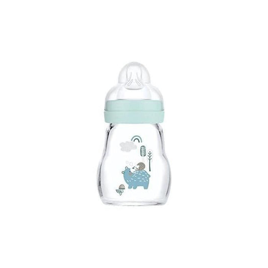 MAM Biberon Verre - 170ml - Bleu - TÈtine DÈbit 1