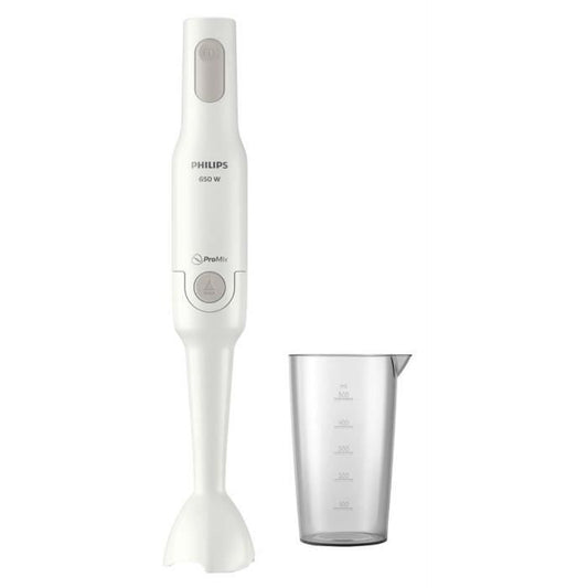 Mixeur Èlectrique - PHILIPS - HR2531/00 PROMIX - 650 W - Blanc avec bol