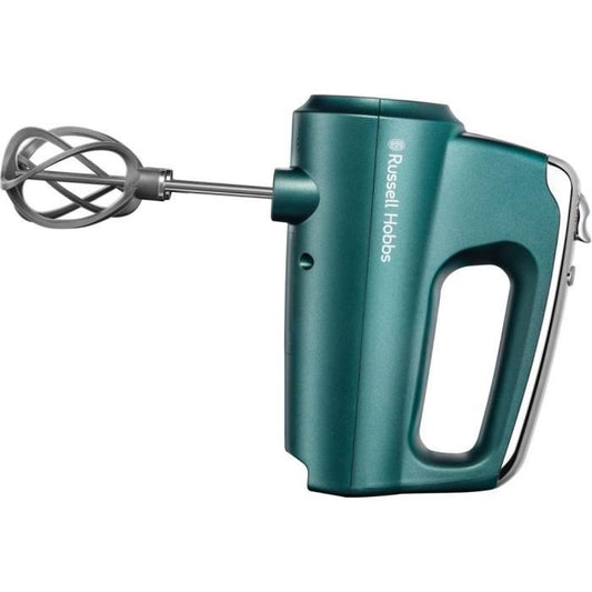 Batteur Mixeur Swirl - Russell Hobbs - 5 Vitesses - Fonction Turbo - PÈtrin - Fouets - Turquoise