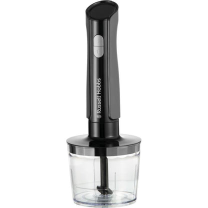Mixeur plongeant 3 en 1 mixeur/hachoir/fouet - RUSSEL HOBBS - Desire Matte Charcoal -  500 W - 2 vitesses + Pulse - Noir