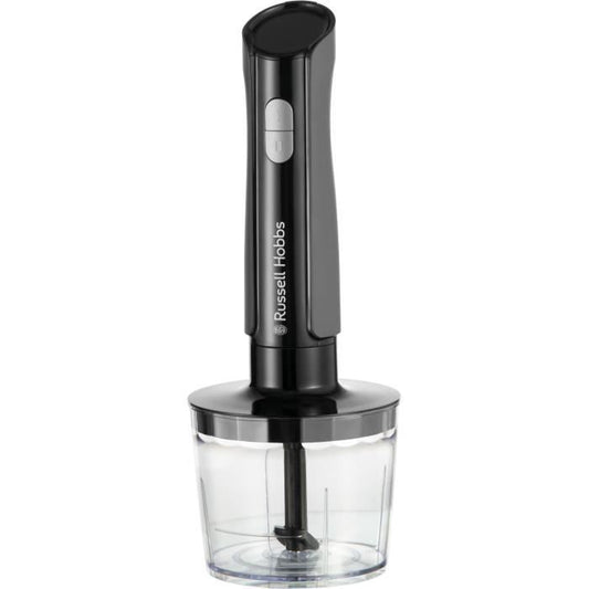 Mixeur plongeant 3 en 1 mixeur/hachoir/fouet - RUSSEL HOBBS - Desire Matte Charcoal -  500 W - 2 vitesses + Pulse - Noir